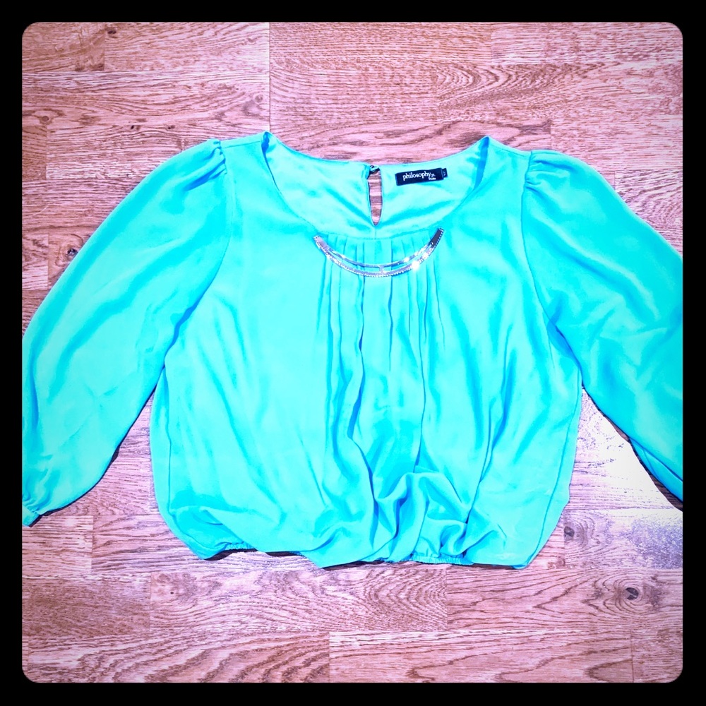 Philosophy blue blouse